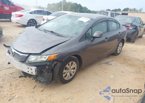 2012 Honda Civic Lx from USA, damaged, VIN 19XFB2F50CE085159